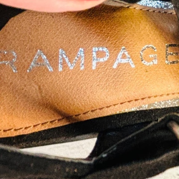 NWOT Rampage RAM-Henna Gladiator Style Ankle Wrap Heeled Sandals Women's Sz 8M - Picture 8 of 9